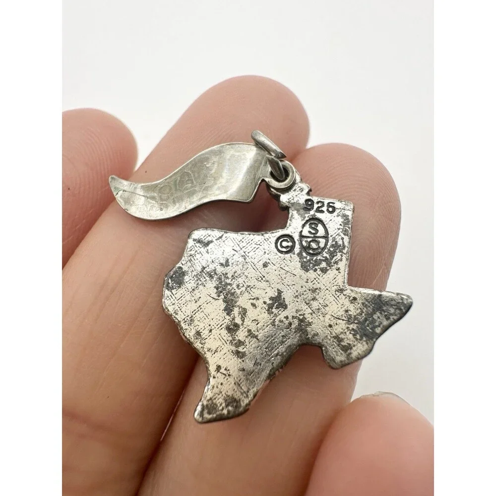 Vintage Sterling Silver Texas State Charm